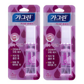 가그린 후레쉬 구강 스프레이 석류향, 10ml, 2개