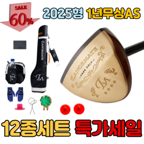 렌스메이트 pg-21 프리미엄 감나무 파크골프채 세트, 남성용블루가방세트