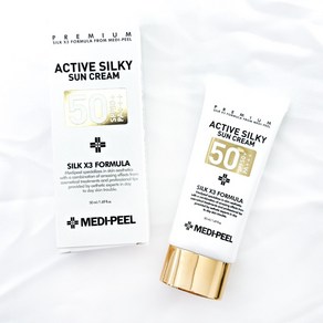 메디필 액티브 실키 선크림 50ml(SPF50+), 50ml, 1개