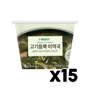 고기듬뿍 미역국 즉석국 10g x 15개 1박스