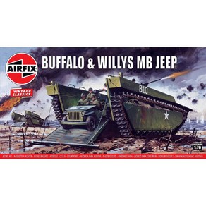 AIR2302 1/76 BUFFALO AMPHIBIAN AND JEEP, 1개