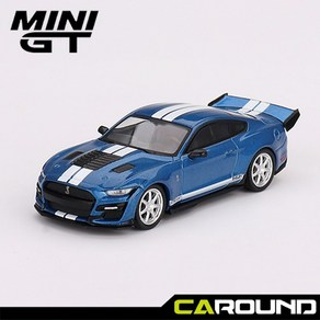 CRD670050/[미니GT] 1:64 포드 쉘비 GT500 드래곤 스네이크 - 포드 퍼포먼스 블루 (다이캐스트)..