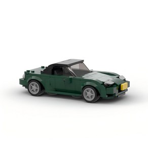 MOC 마쯔다 MAZDA MX-5 자동차 모형 200PCS+ 키덜트 호환 나노 블록 꿈꾸는다락방, 그린, 1개