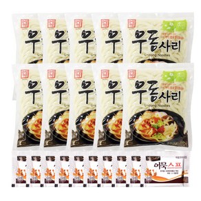 한성기업 우동사리(200g X 10P) + 어묵스프(6g X 10P), 200g