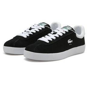 에스마켓 S마켓 라코스테 LACOSTE BASESHOT 223 1 SFA 7-46SFA0055 BLK/WHT 베이스샷 스웨이드 레더스니커즈 가죽스니커즈 레더스웨이드신발