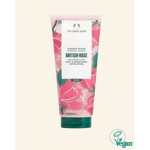 더바디샵 브리티쉬 로즈 샤워 스크럽 200ML SHOWER SCRUB BRITISH ROSE 36559 장미향 바디 스크럽, 1개