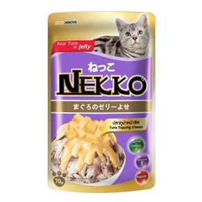 네코 NEKKO 젤리 참치 토핑 치즈 70g 12ea(소), 12개