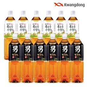 광동 옥수수수염차 1.5L x 6pet ＋ 광동 헛개차 1.5L x 6pet