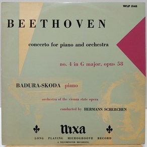 [중고LP] BEETHOVEN 베트벤 (피아노와 오케스트라를 위한 협주곡 4번) 영국반 LP