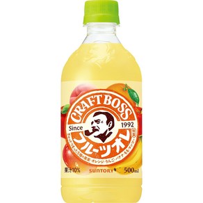 산토리 크래프트 보스 후르츠 오레 일본 음료 500ml 24병, 24개