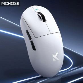 [청이스토어] MCHOSE A7/A7 PRO/A7 Ulta 무선 게이밍 마우스 3모드연동 PAW3950/PAW3395, A7-(3395/300mah/1k수신기), 화이트