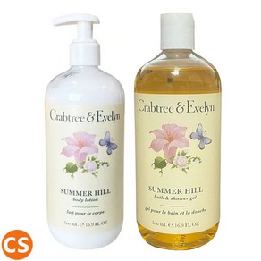 (타임세일) 크랩트리앤에블린 썸머힐 바디로션 워시 2개 세트 500ml Cabtee & Evelyn Summe Hill Body Lotion Body Wash 2pc Set, 1개, 500g