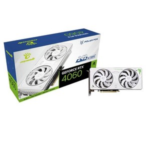 MANLI 지포스 RTX 4060 Pola Fox D6 8GB TWIN FAN White 인텍앤컴퍼니, 단품