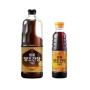 샘표 양조간장701 1.8L + 양조간장501 500ml, 1세트