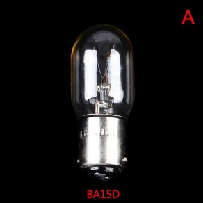 재봉틀 전구 백열 램프 옥수수 LED 냉장고 전구 15W 220V, 1.BA15D, 1개