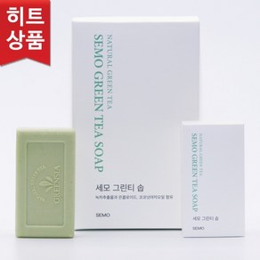 세모 그린티 솝 녹차비누 3개입, 120g, 3개