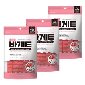 펫슐랭 유산균 바게트츄 딸기 120g x 3개입 (유통기한 25.03), 3개