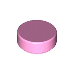 레고 부품 원형 타일 Bight Pink Tile Round 1 x 1 6055380 98138, 1개