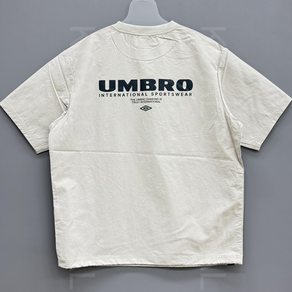 [국내백화점판] UMBRO 엄브로 25신상 클래식 반팔 피스테 봄 여름 간절기 셋업(베이지)