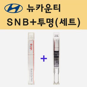 현대 뉴카운티 SNB 샌디베이지 주문 붓펜 페인트 + 모비스 투명붓펜 8ml, 1개