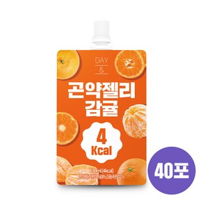 로웰팜 곤약젤리 감귤, 130ml, 40개