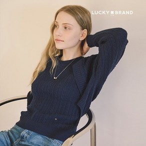 럭키브랜드 [Lucky Band]럭키브랜드 24SS 케이블 볼레로 니트탑 셋업 2종