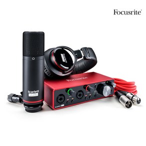 Focusrite 포커스라이트 스칼렛 2i2 Scarlett 2i2 스튜디오 3세대 패키지 홈레코딩 세트