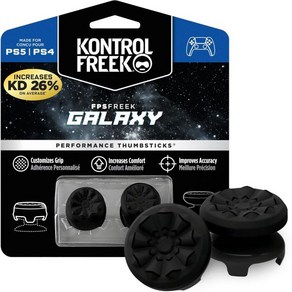 Playstation 4(PS4) 및 5(PS5)용 KontrolFreek FPS Freek Galaxy Black | 성능 썸스틱 고층 1개 중층 1개 블랙 (한정판)