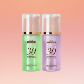 메노킨 30초 퀵 버블 마스크 진정회복 2종세트 클리어 95ml + 리페어 95ml, 1개