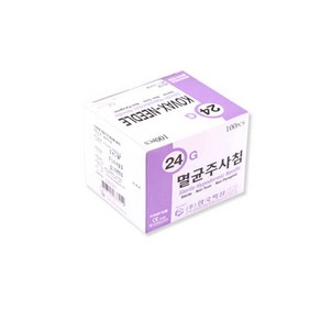 한국백신 일회용주사침 모음, 1개, 24G 60mm (100ea)