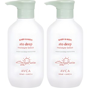 아브카 베이비 앤 키즈 아토 고보습 로션, 500ml, 2개
