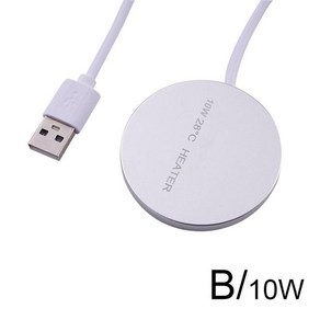 수족관 히터 USB 가정용 어항 물고기 물 히팅 온열 로드 5W 10W, 1개