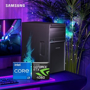 삼성전자 삼성 게이밍데스크탑 코어i7 지포스 RTX4060 고사양 게이밍pc, WIN11 Home, 512GB, 32GB, 블랙, DM500TFA