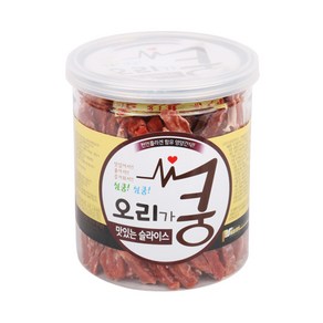 오리가쿵 맛있는 슬라이스 200g 강아지 애견 간식