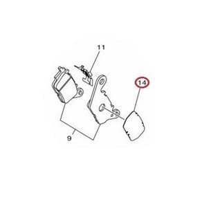 야마하 NMAX 캘리퍼 심 패드 방열 B8A-F5827-00 엔맥스 125/155 20201-