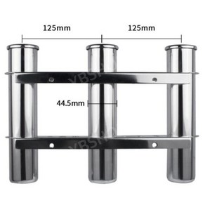 낚시배 낚싯대 로드 홀더 스테인레스 꽂이 요트 보트 낚시 낚시대 장비 걸이 브라킷, 3단 홀더