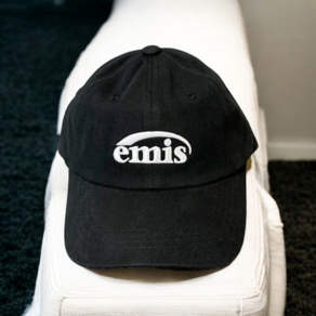 [국내매장판] 24FW 이미스 리뉴얼 블랙 모자 - NEW LOGO EMIS CAP(RENEWAL)-BLACK