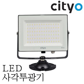 씨티오 LED 사각투광기 50W 노출형 방수IP65 야외조명 간판조명, 흑색바디, 주광색, 1개