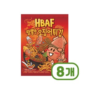 바프 짬뽕맛 오징어튀김 간편안주간식 100g x 8개