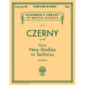 Czeny - Thity New Studies in Technics Op. 849 체르니 30 Schime 셔머