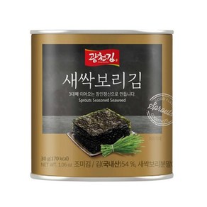 [광천김] 새싹보리 캔김 30g 5캔, 5개