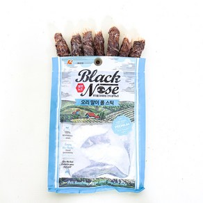 NEW 블랙노즈 강아지 양념 말랑껌, 1개, 160g, 오리말이 롤스틱