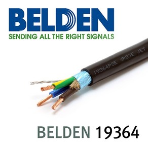 BELDEN 벨덴 19364 전원 케이블 1미터 (컷팅판매), 1개