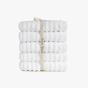 테리스페셜 사염 200g 고중량 호텔수건 5장 묶음 리본선물포장, 1개, 200g웨이브_크림 5장