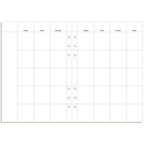 데이스테이션 6공 A5 25절 바인더 리필 먼슬리 플래너, 월요일 시작, 빅