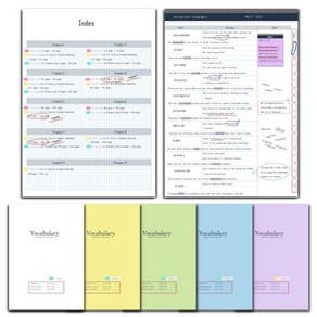 단어장 아이패드 굿노트 속지 하이퍼링크 pdf 5권, 반드시 이메일 주소를 입력해주세요~^^