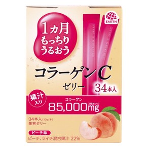 어스 콜라겐 85000mg C 젤리 복숭아 맛 34개입, 1개, 340g