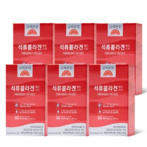 고려은단 석류콜라겐 저분자콜라겐 젤리스틱 14포 x 6통 스페인산 석류과즙, 20g, 6개