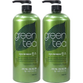 과일나라 그린티 헤어테라피 1500ml 린스 비듬 컨디셔너 대용량, 2개, 1.5L