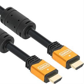 NETmate HDMI2.0 Gold Metal 케이블 1m/NMC-HQ01Z/8K UHD 60Hz 지원/골드메탈 커넥터/3중 차폐/ARC/HEC 지원, 1개